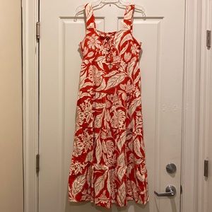 Who What Wear Linen Blend Sundress  M. New